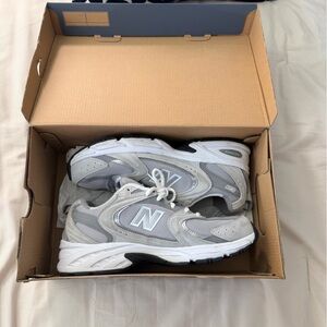 New Balance Gray and White Women's Sneakers